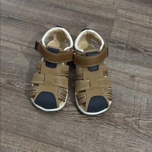 Mayoral Tan and Black Kids Sandals